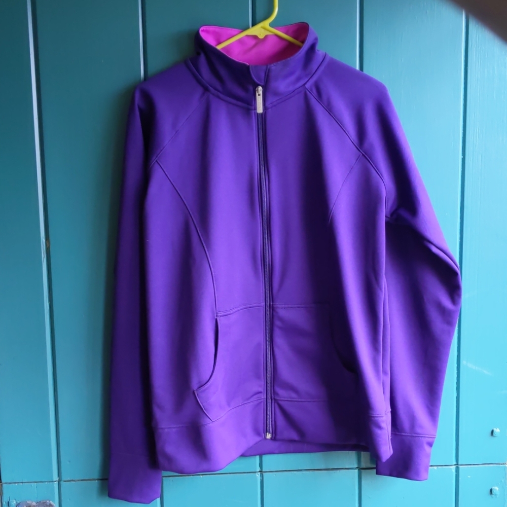 Under armour all season purple zip-up  women's Lrg